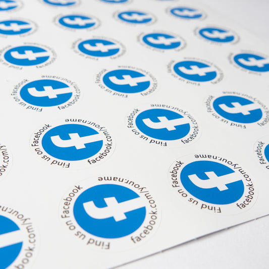 Facebook Customisable Social Media Stickers