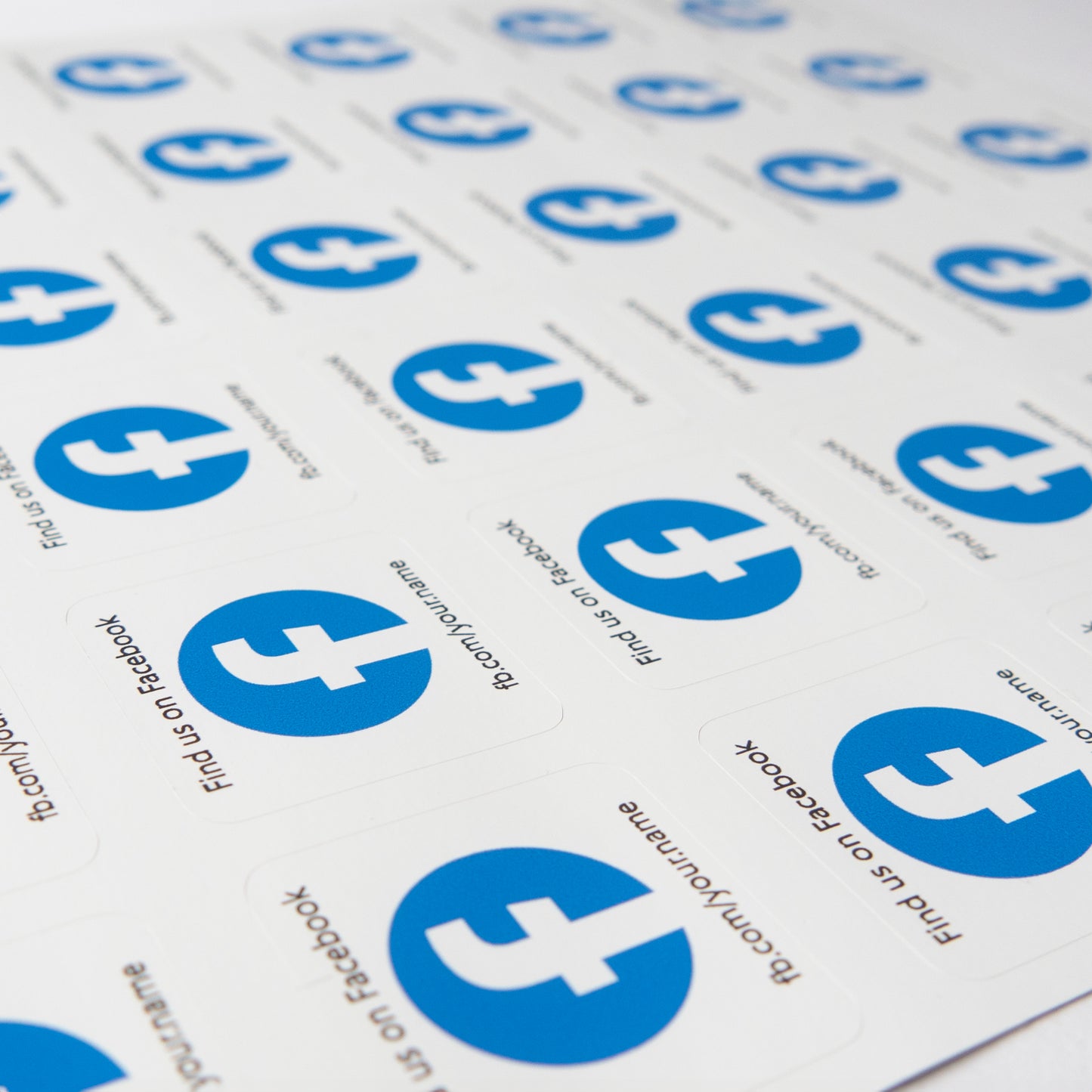 Facebook Customisable Social Media Stickers