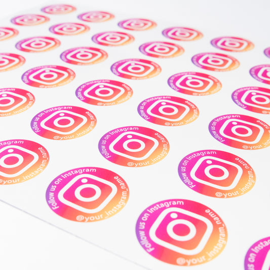 Instagram Customisable Social Media Stickers