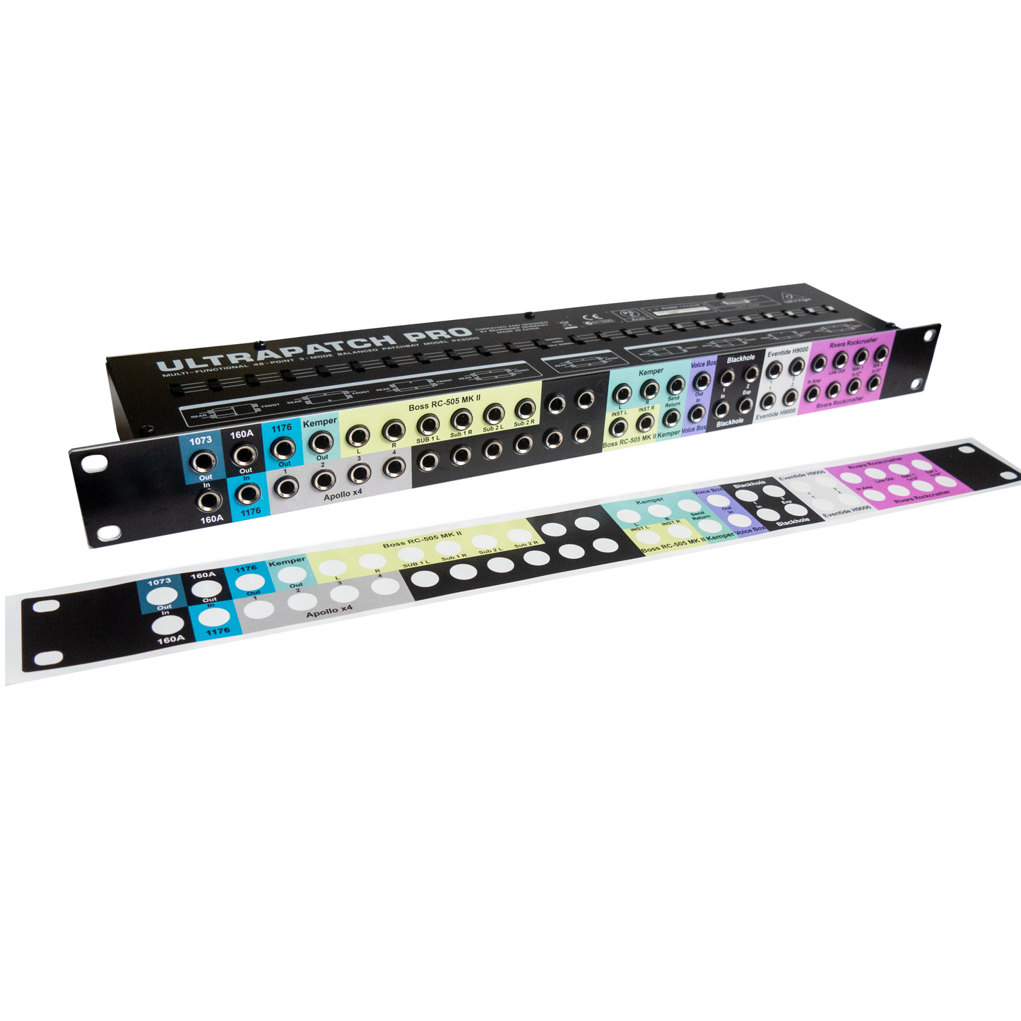 Behringer Ultrapatch Pro PX3000 Patchbay Label