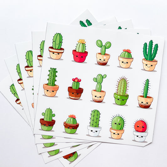 Kiss-cut sticker sheets, fully customisable
